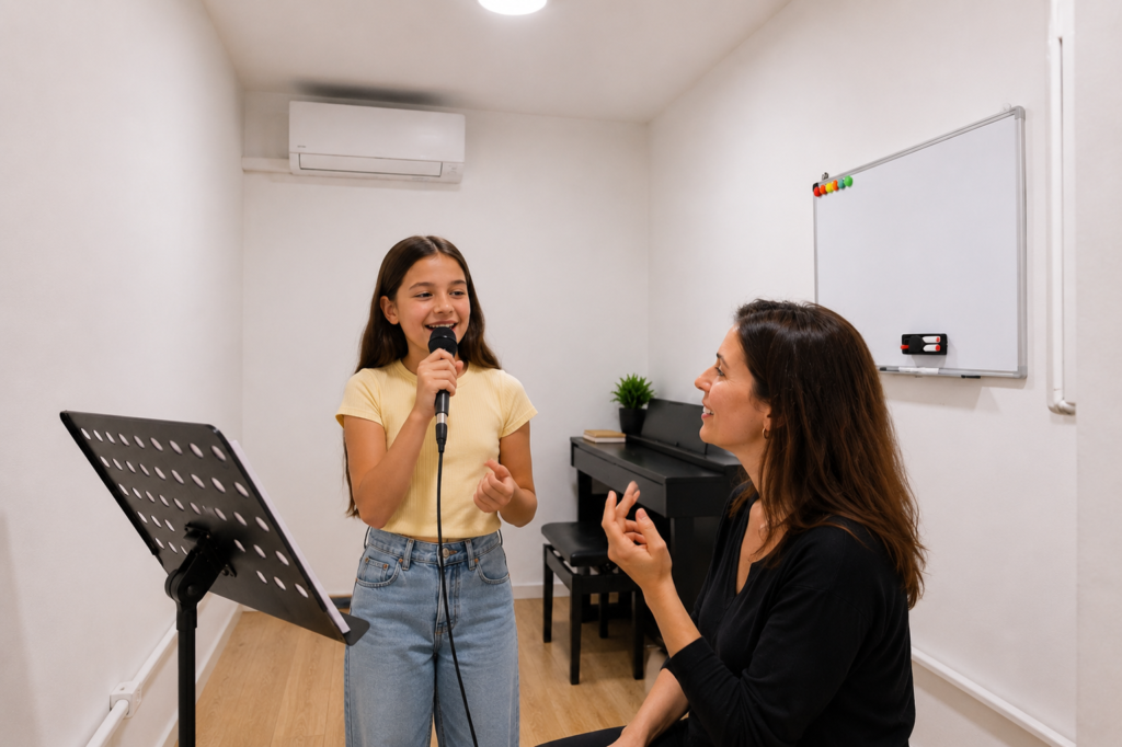 clase de canto niños